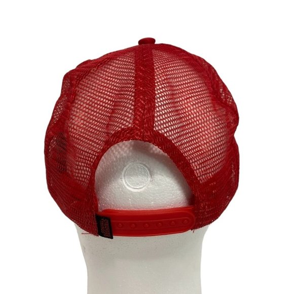 Netflix STRANGER THINGS Trucker Hat Red White Retro Style Mesh Snapback - Picture 6 of 9